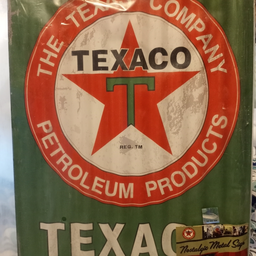 Nostalgic Tin Metal Sign-TEXACO